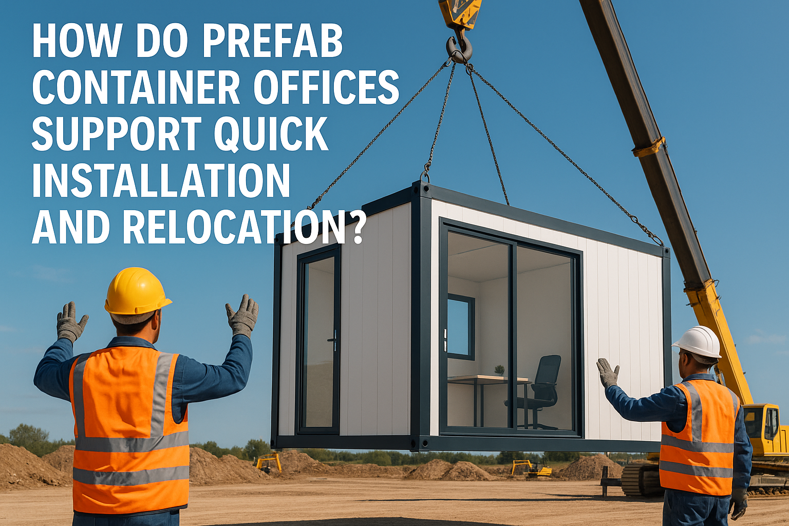 Hur stöder prefab containerkontor snabb installation och flytt?