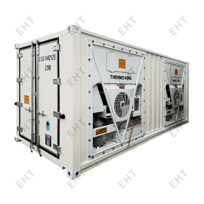 Hur ström tillförs kylcontainrar under frakt och lagring