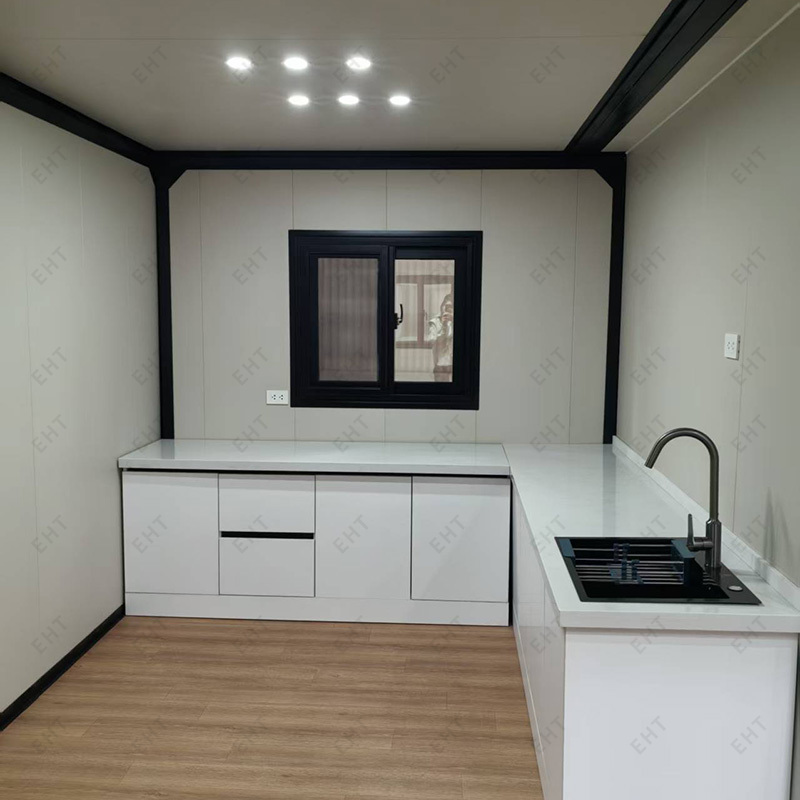 20 fot dubbelvingad expanderbar containerhus prefabricerad mobil boenhet